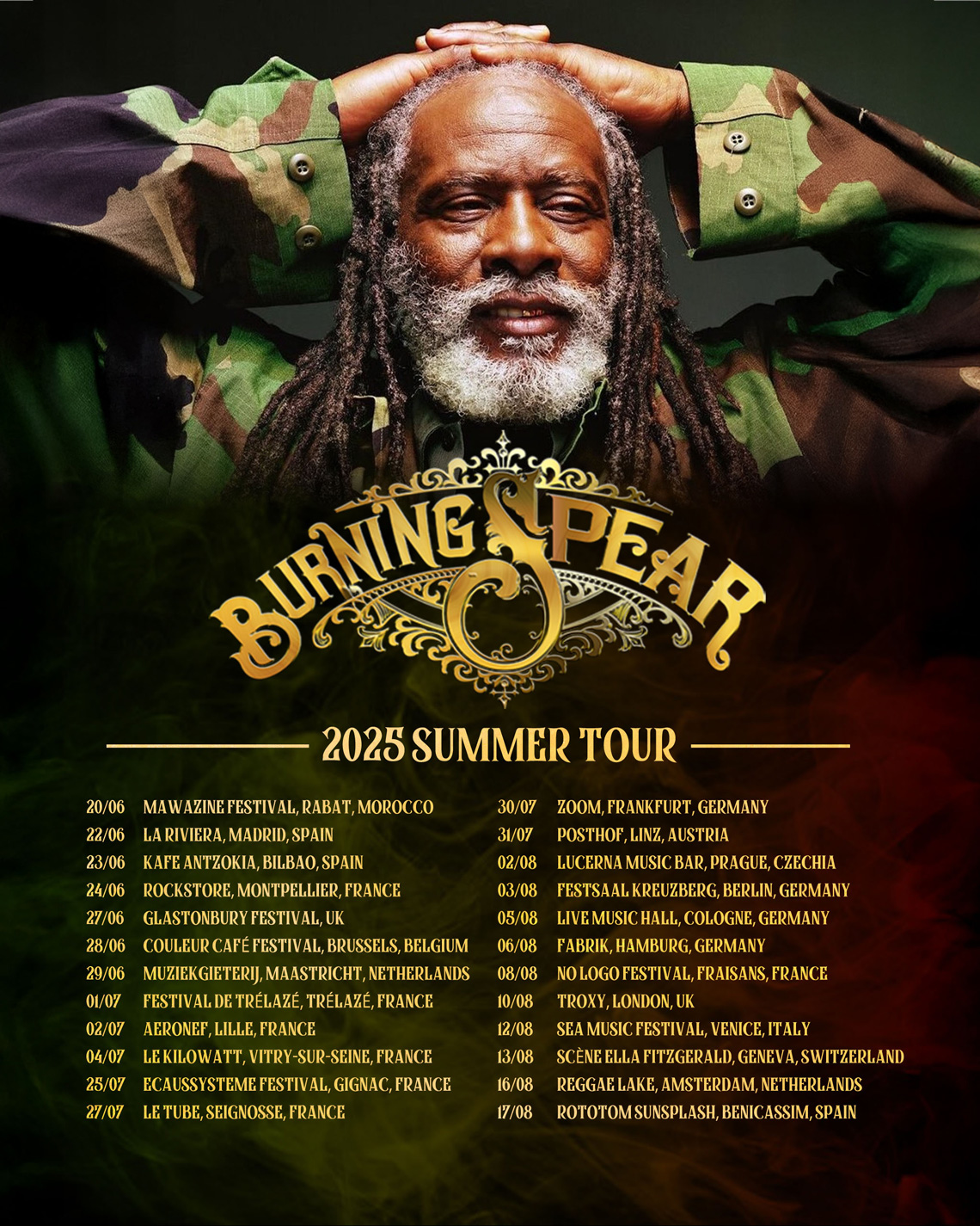 Burning Spear Summertour 2025