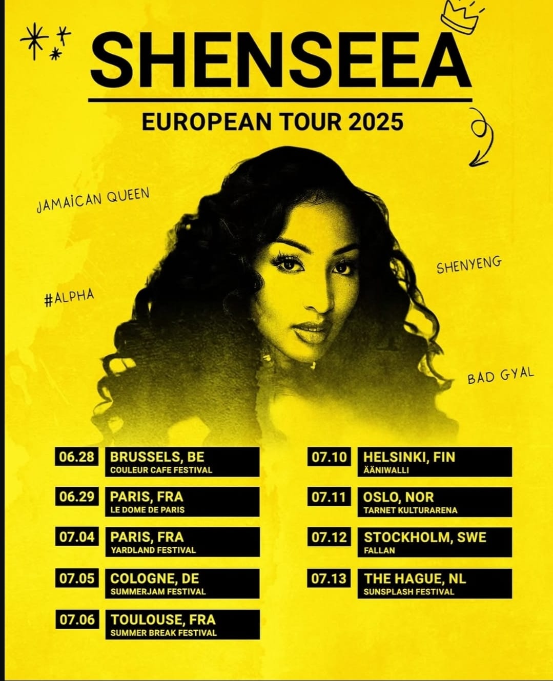 Shenseea Tour 2025